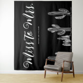 ミス・トゥ・ミセス モダン ボヘミア カクタス ブライズゲート タペストリー (インサイチュ)