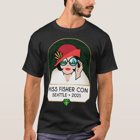 ミス・フィッシャー・コン 2025 Tシャツ (正面)