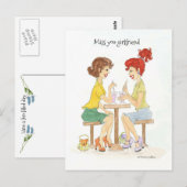 ミス・ユー ソーダ ガールズ ポストカード (正面/裏面)