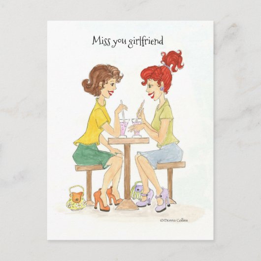 ミス・ユー ソーダ ガールズ ポストカード (正面)