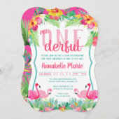 ミス・ワンダフル・ファーストバースデールアウ 招待状 (正面/裏面)