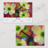 ミズキのぽっちゃりしたカード 名刺 (正面/裏面)