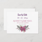 ミズキのセーブ・ザ・デート案内 招待状 (正面/裏面)