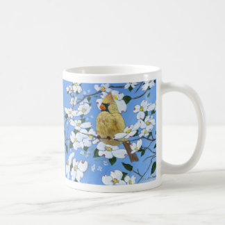 ミズキのメスの(鳥)ショウジョウコウカンチョウ コーヒーマグカップ