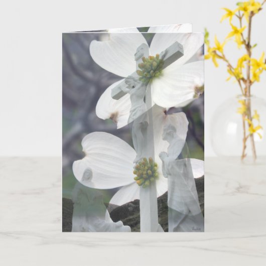 ミズキの挨拶 カード (黄色い花)