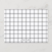 ミズキの格子縞の登録カード エンクロージャーカード (裏面)