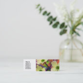 ミズキの花のプロフィールカード スキニー名刺 (スタンド正面)