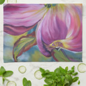 ミズキの花の皿タオル キッチンタオル (折り畳み)