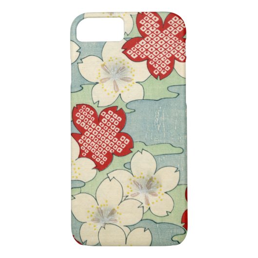 ミズキの花のWoodblockのプリント Case-Mate iPhoneケース (裏面)