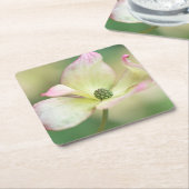 ミズキの花|のCornusのKousaの「失敗Satomi スクエアペーパーコースター (アングル)