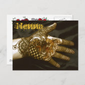 ミズキのHenna手 ポストカード (正面/裏面)
