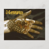 ミズキのHenna手 ポストカード (正面)