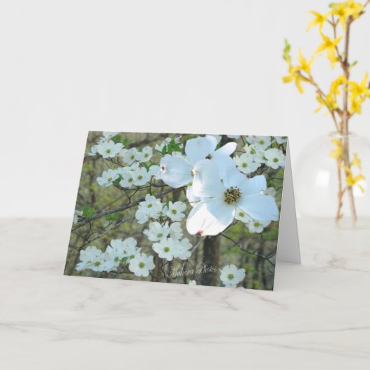 ミズキはあらゆる大事な行事のためのあなたの単語を枝加えます カード (黄色い花)