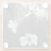 "ミズキ元の芸術KASによって"は開きます ガラスコースター (裏面)