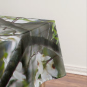 ミズキ木の白い花の花 テーブルクロス (インサイチュ)