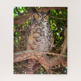ミズクウサギフクロウパズル | 森林の野生生物アート ジグソーパズル