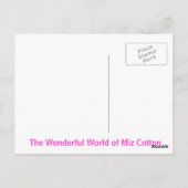 ミズコットンポストカード ポストカード (裏面)