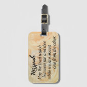 ミズパ |黄色のバラ ラゲッジタグ (正面縦)