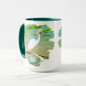 ミズマロヤ川にクレーン0335 マグカップ (正面左)