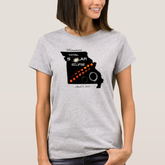 ミズリ太陽のー日食女子Tシャツ Tシャツ (正面)