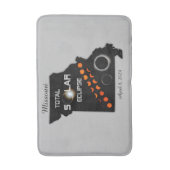 ミズリ太陽のー日食浴場 バスマット (正面縦)