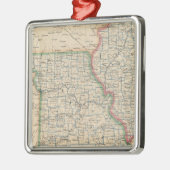 、ミズーリおよびアーカンソーイリノイ州 メタルオーナメント (左)