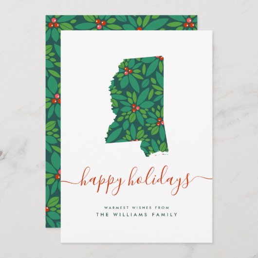 ミズーリからのハッピーホリデー暖かい願い (正面/裏面)