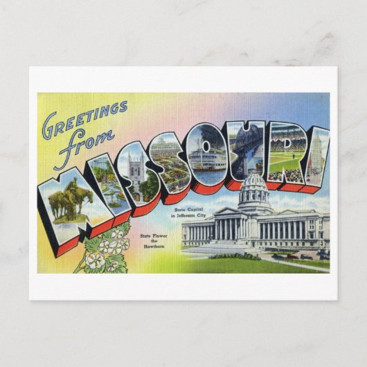 ミズーリからのヴィンテージ ポストカード (正面)