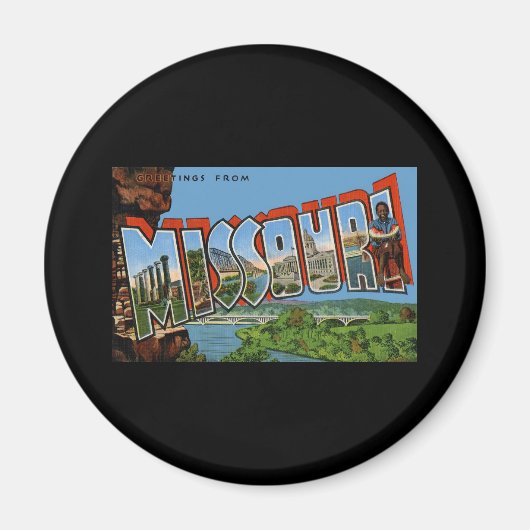 ミズーリからの挨拶 マグネット (正面)