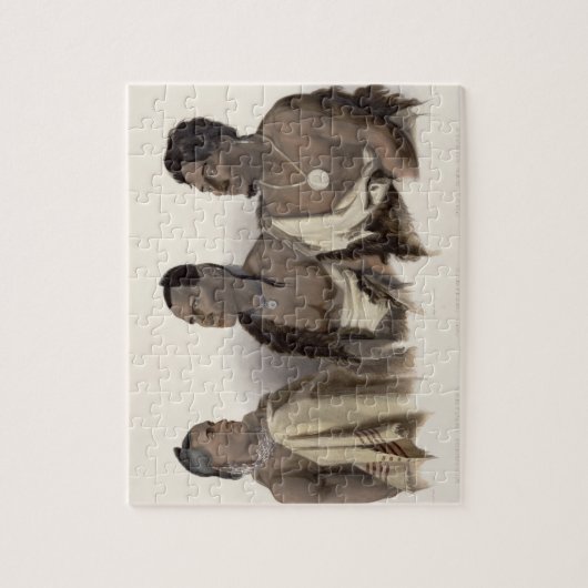 ミズーリのインディアン、Otoのインディアンおよび責任者の ジグソーパズル (縦)