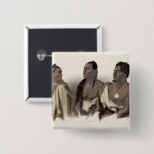 ミズーリのインディアン、Otoのインディアンおよび責任者の 缶バッジ (正面&裏面)