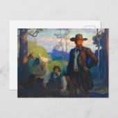 ミズーリのジェームス・ブラザーズby N. C. Wyeth シーズンポストカード (正面/裏面)