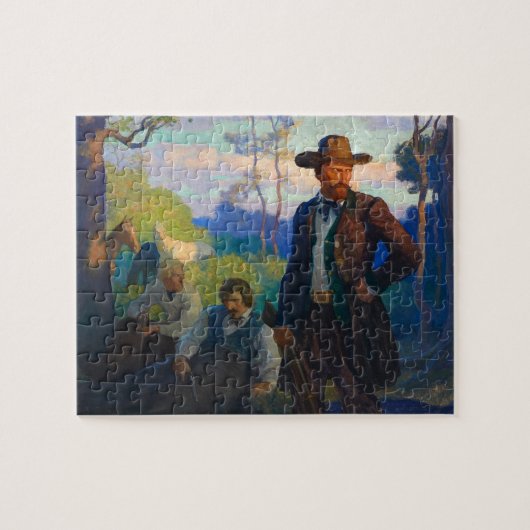 ミズーリのジェームス・ブラザーズby N. C. Wyeth ジグソーパズル (横)