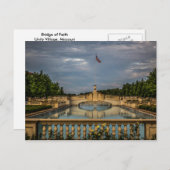 ミズーリのユニティ・ビレッジでの信仰の橋 ポストカード (正面/裏面)