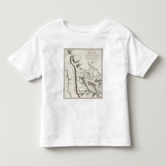 ミズーリの地図 トドラーTシャツ (正面)
