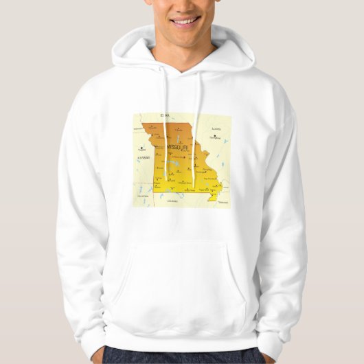 ミズーリの地図 パーカ (正面)