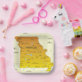 ミズーリの地図 ペーパープレート (パーティー)