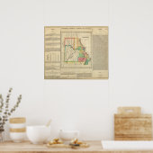 ミズーリの地図 ポスター (キッチン)