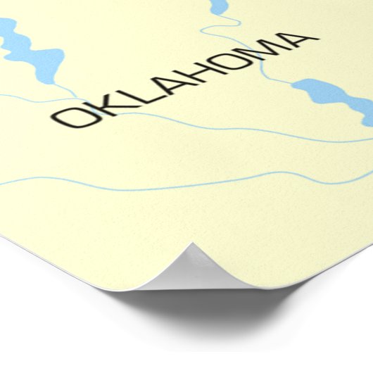 ミズーリの地図 ポスター (角)