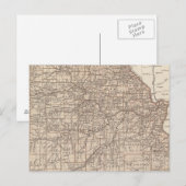 ミズーリの地図 ポストカード (正面/裏面)