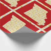 ミズーリの地図 ラッピングペーパー (角)