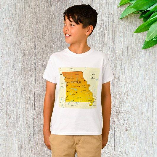 ミズーリの地図 Tシャツ
