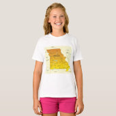 ミズーリの地図 Tシャツ (正面フル)