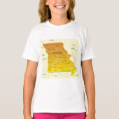 ミズーリの地図 Tシャツ (正面)