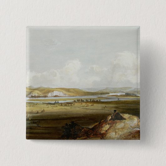 ミズーリの城砦ピエールは、容積からの10をめっきします 缶バッジ (正面)