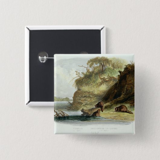 ミズーリの小屋を一生懸命働かせて下さい、容積1からの17をめっきして下さい 缶バッジ (正面&裏面)