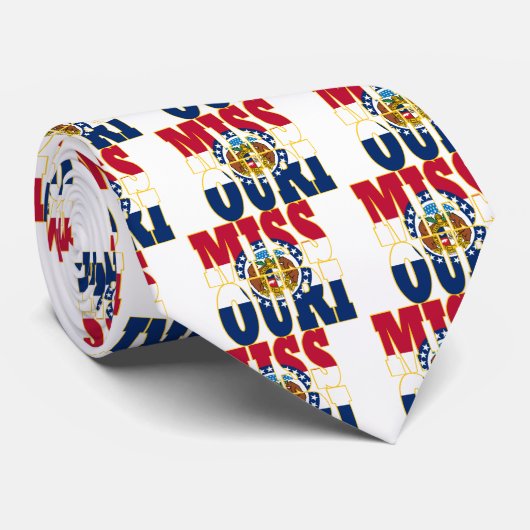 ミズーリの州の旗の文字 ネクタイ (ロール)