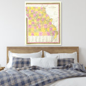 ミズーリの新しい地図2 キャンバスプリント (インサイチュ (寝室))