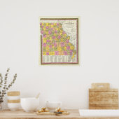 ミズーリの新しい地図 ポスター (キッチン)