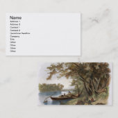 ミズーリの旅行者の野営は、地図をつくります 名刺 (正面/裏面)